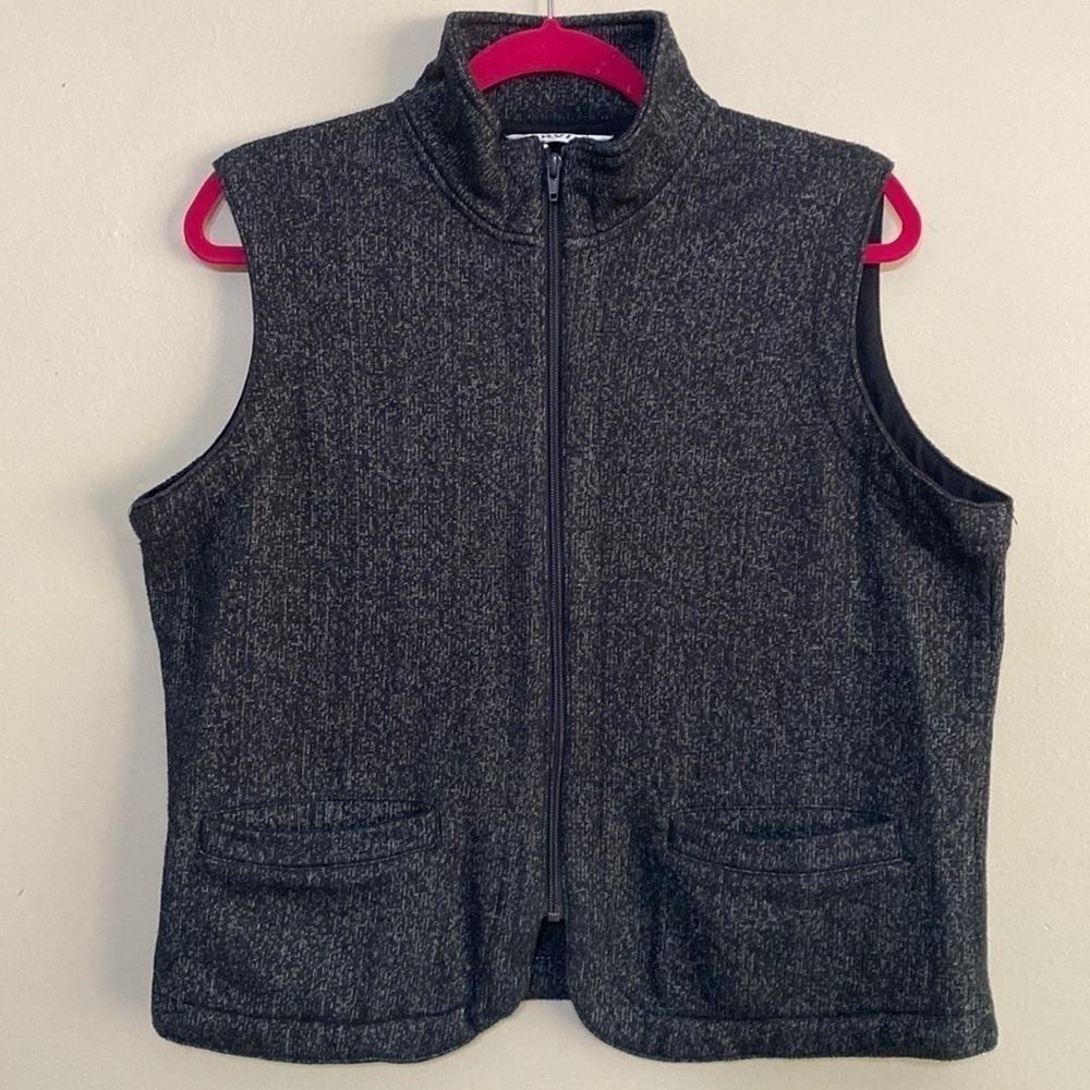 Orvis Vest Women S Gray Full Zip Up Sweater Jacket Outdoors Hiking Casual